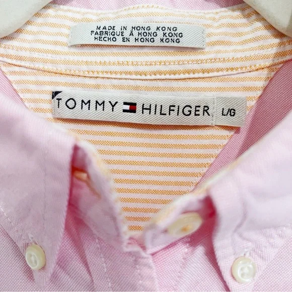 Tommy Hilfiger Women’s 100% Cotton Oxford Button Down Long Sleeve Shirt Size L - Picture 5 of 8